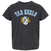 Youth Gameday Couture Leopard North Carolina Tar Heels All the Cheer Leopard T-Shirt