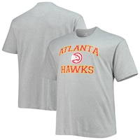 Men's Heathered Gray Atlanta Hawks Big & Tall Heart & Soul T-Shirt