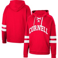 Men's Colosseum Red Cornell Big Red Lace-Up 4.0 Pullover Hoodie