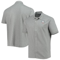 Men's 2022 U.S. Adaptive Open MagnaReady Adaptive Gray Solid Pique Polo with Magnetic Closures