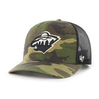 Men's '47 Camo/Black Minnesota Wild Trucker Snapback Hat