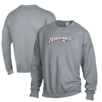 Men's ComfortWash Gray MSU Denver Roadrunners Garment Dyed Fleece Crewneck Pullover Sweatshirt