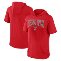 Men's Fanatics Branded Red Texas Tech Red Raiders Outline Lower Arch Hoodie T-Shirt