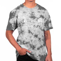 Men's Uscape Apparel Gray Appalachian State Mountaineers Black Crystal Tie-Dye T-Shirt