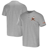 Men's NFL x Darius Rucker Collection by Fanatics Heather Gray Cleveland Browns Henley T-Shirt