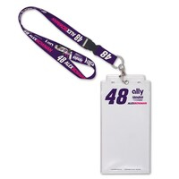 WinCraft Alex Bowman Name & Number Lanyard with Credential Holder