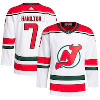 Men's adidas Dougie Hamilton White New Jersey Devils  Primegreen Authentic Player Jersey