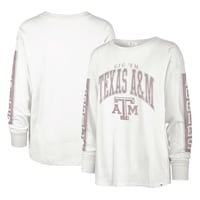 Women's '47 Cream Texas A&M Aggies Statement SOA 3-Hit Long Sleeve T-Shirt