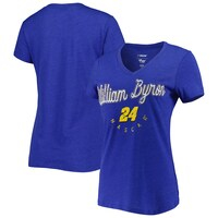 Women's G-III 4Her by Carl Banks Royal William Byron Bump & Run V-Neck T-Shirt