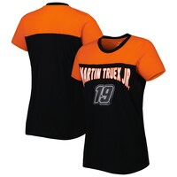 Women's G-III 4Her by Carl Banks Black/Orange Martin Truex Jr Box Score T-Shirt