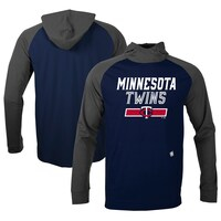 Men's Levelwear Navy/Charcoal Minnesota Twins Uproar Undisputed Pullover Hoodie