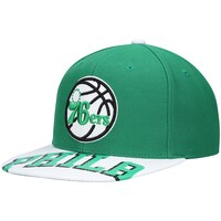 Men's Mitchell & Ness x Lids Green/White Philadelphia 76ers Current Reload 3.0 Snapback Hat