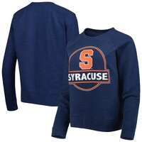 Women's Heather Navy Syracuse Orange Prize Raglan Sweatshirt