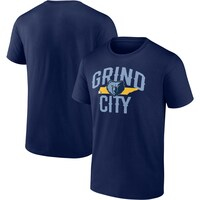 Men's Fanatics Branded Navy Memphis Grizzlies Grind City Hometown Collection T-Shirt