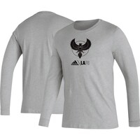 Men's adidas Heather Gray LAFC Icon AEROREADY Long Sleeve T-Shirt