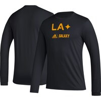 Men's adidas Black LA Galaxy Icon AEROREADY Long Sleeve T-Shirt