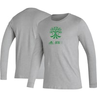 Men's adidas Heather Gray Austin FC Icon AEROREADY Long Sleeve T-Shirt