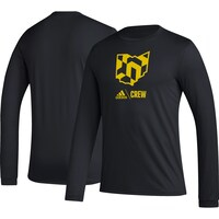 Men's adidas Black Columbus Crew Icon AEROREADY Long Sleeve T-Shirt