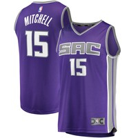 Men's Fanatics Branded Davion Mitchell Purple Sacramento Kings Fast Break Replica Jersey - Icon Edition