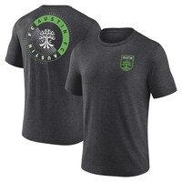 Men's Fanatics Branded Charcoal Austin FC Full Circle Tri-Blend T-Shirt