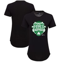 Women's Sportiqe Black Boston Celtics 2022 NBA Finals Crest Phoebe T-Shirt