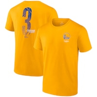Men's Fanatics Branded Jordan Poole Gold Golden State Warriors 2022 NBA Finals Champions Name & Number T-Shirt