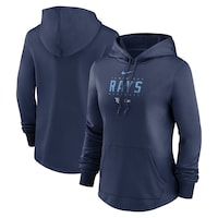 Women's Nike Navy Tampa Bay Rays Authentic Collection Pregame Performance Pullover Hoodie