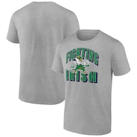Men's Fanatics Branded Heather Gray Notre Dame Fighting Irish Slogan Bold T-Shirt