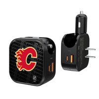 Calgary Flames Team Logo Dual Port USB Car & Home Charger