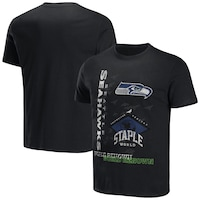 Men's NFL x Staple Black Seattle Seahawks World Renowned T-Shirt