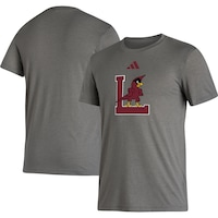 Men's adidas Heather Gray Louisville Cardinals Modern Classic Tri-Blend T-Shirt
