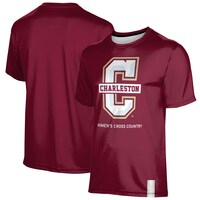 Men's ProSphere Maroon Charleston Cougars Women's Cross Country Logo Stripe T-Shirt