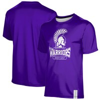Men's ProSphere Purple Winona State Warriors Men's Golf Logo Stripe T-Shirt