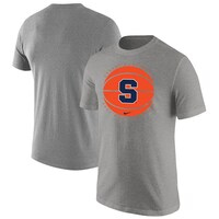 Men's Nike Heather Gray Syracuse Orange Basketball Logo T-Shirt