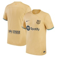 Men's Nike Yellow Barcelona 2022/23 Away Replica Blank Jersey