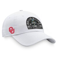 Men's Top of the World White Oklahoma Sooners 2022 NCAA Men's Baseball Super Regional Champions Locker Room Adjustable Hat