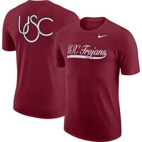 Men's Nike Cardinal USC Trojans Distressed Print Cotton Vault T-Shirt