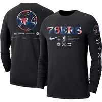 Men's Nike Black Philadelphia 76ers Essential Air Traffic Control Long Sleeve T-Shirt