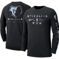 Men's Nike Black Memphis Grizzlies Essential Air Traffic Control Long Sleeve T-Shirt