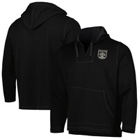 Men's Black Austin FC Baja Fleece V-Neck Pullover Hoodie