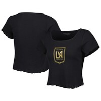 Women's Black LAFC Baby Rib T-Shirt