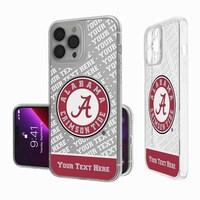 Alabama Crimson Tide Endzone iPhone Personalized Clear Case