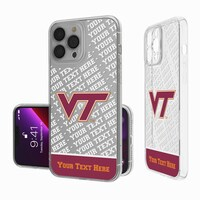 Virginia Tech Hokies Endzone iPhone Personalized Clear Case