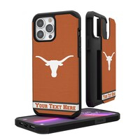 Texas Longhorns iPhone Stripe Personalized Rugged Case