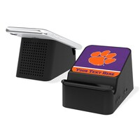 Clemson Tigers Personalized Wireless Charging Station & Bluetooth Speaker