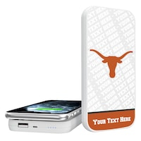 Texas Longhorns Personalized 5000 mAh Repeat Design Wireless Powerbank