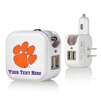 Clemson Tigers Personalized 2-In-1 USB Charger