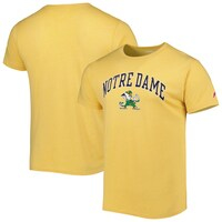 Men's League Collegiate Wear Heather Gold Notre Dame Fighting Irish 1965 Arch Victory Falls Tri-Blend T-Shirt