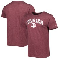 Men's League Collegiate Wear Heather Maroon Texas A&M Aggies 1965 Arch Victory Falls Tri-Blend T-Shirt