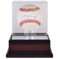 Jose Berrios Toronto Blue Jays Autographed Baseball & Mahogany Baseball Display Case